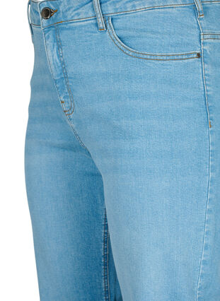  Gemma-jeans met hoge taille en rechte pasvorm, Light blue, Packshot image number 2