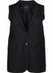 Vest met kraag en zakken, Black, Packshot image number 0