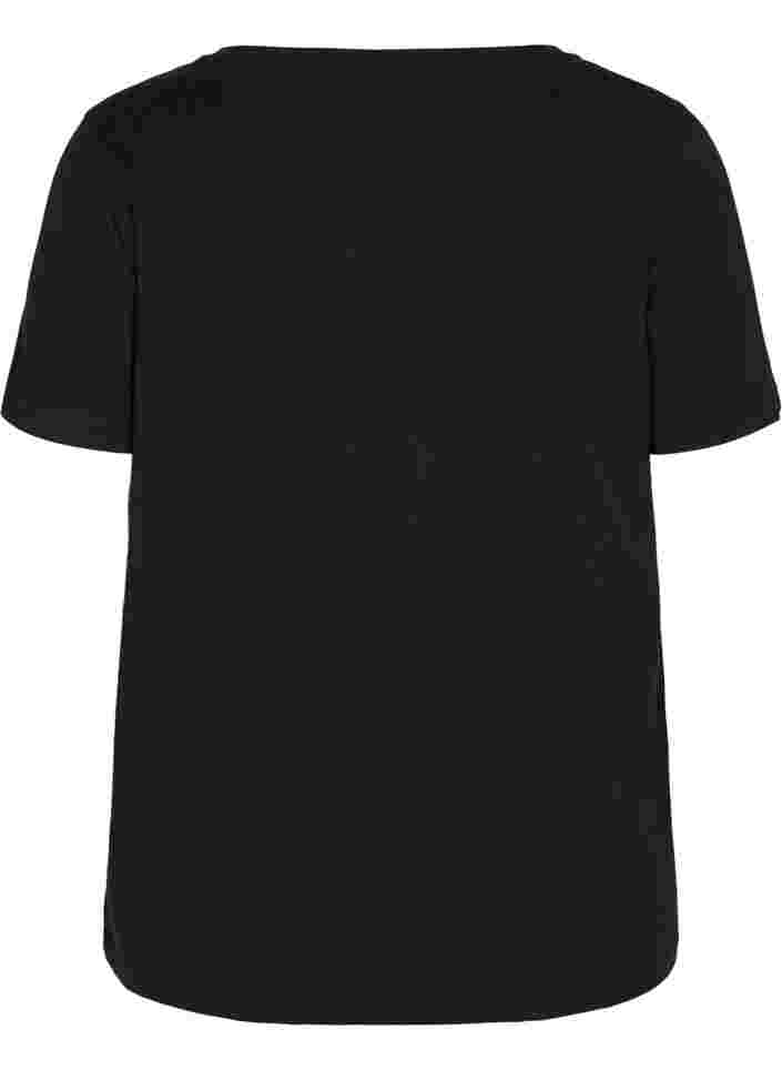 Trainingsshirt met print, Black w. LFT, Packshot image number 1