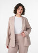 Klassieke blazer met knoopsluiting en zakken, Beige, Model image number 0