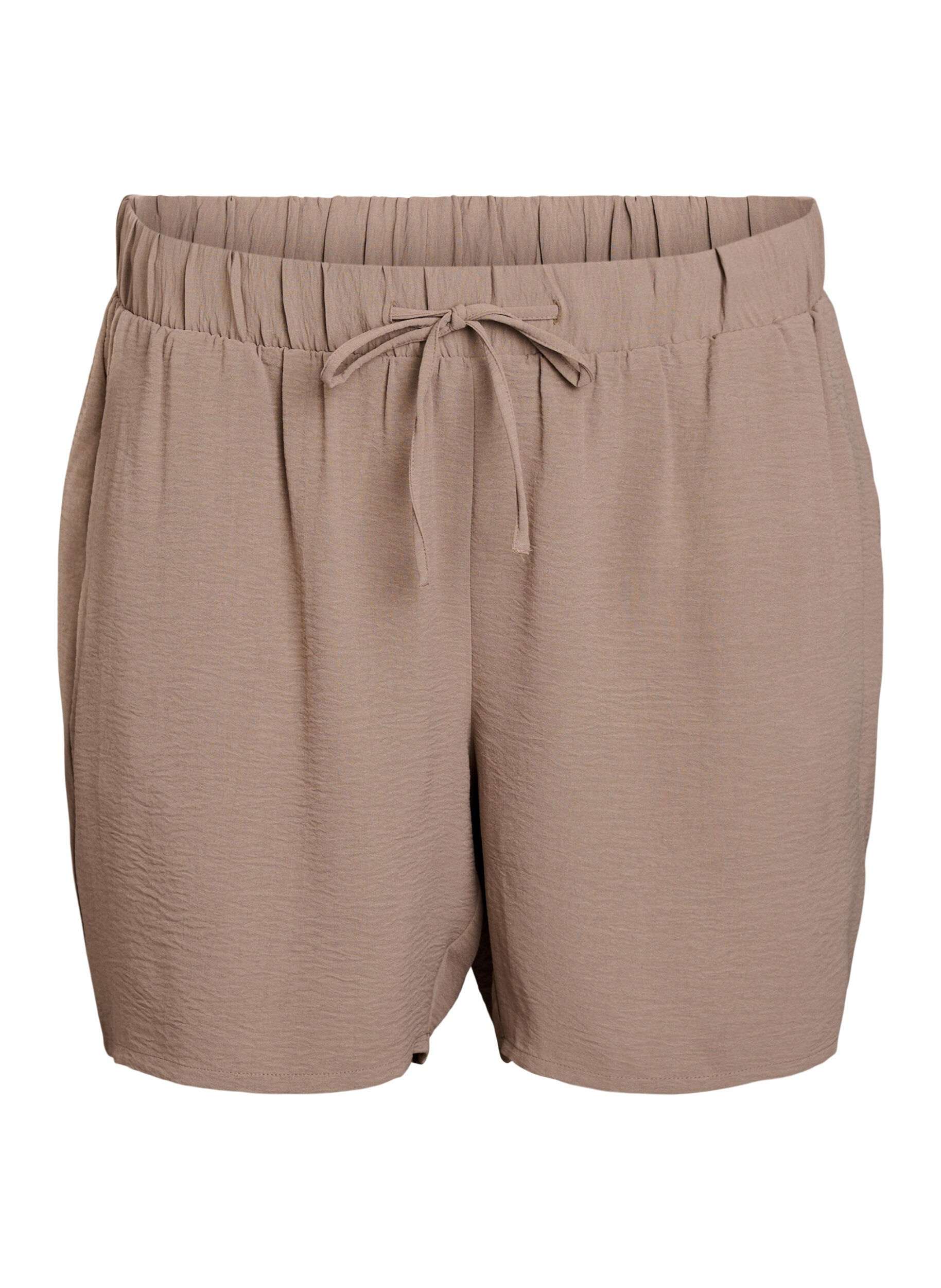 Korte broek met zakken en elastische tailleband