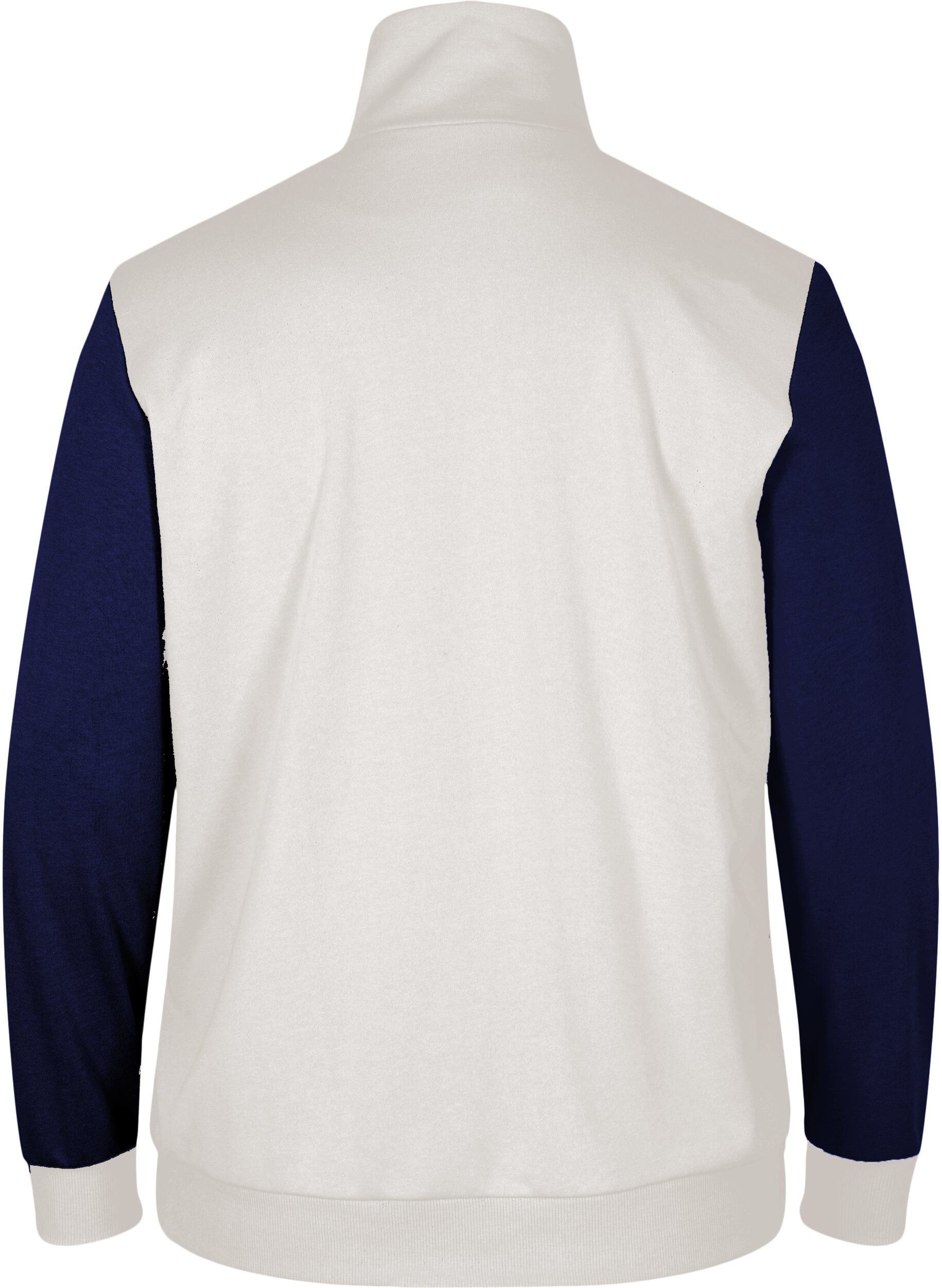 Zizzi Sweatshirt met colorblock, Night Sky/Off White, Packshot image number 1