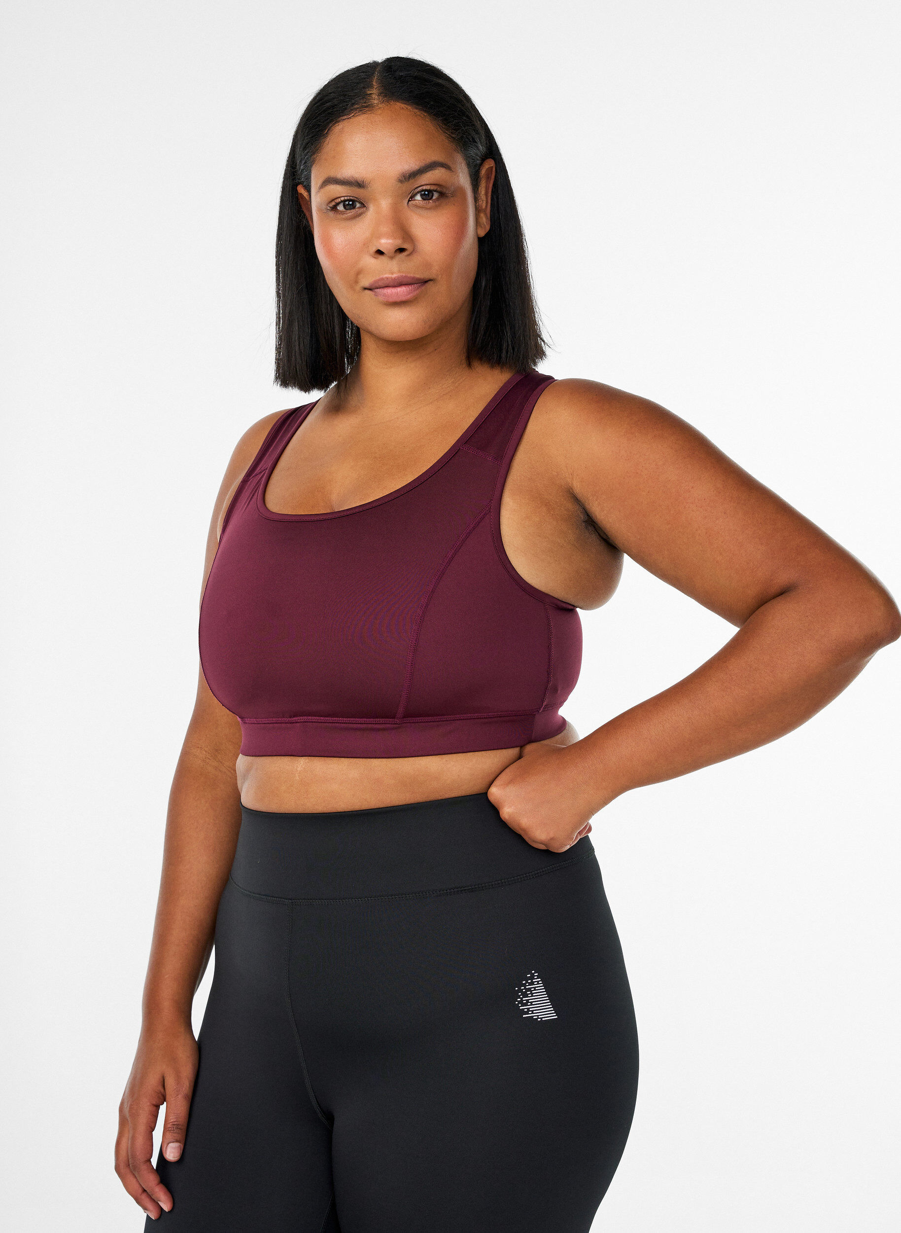 Sport-bh met racerback, Rood, Model