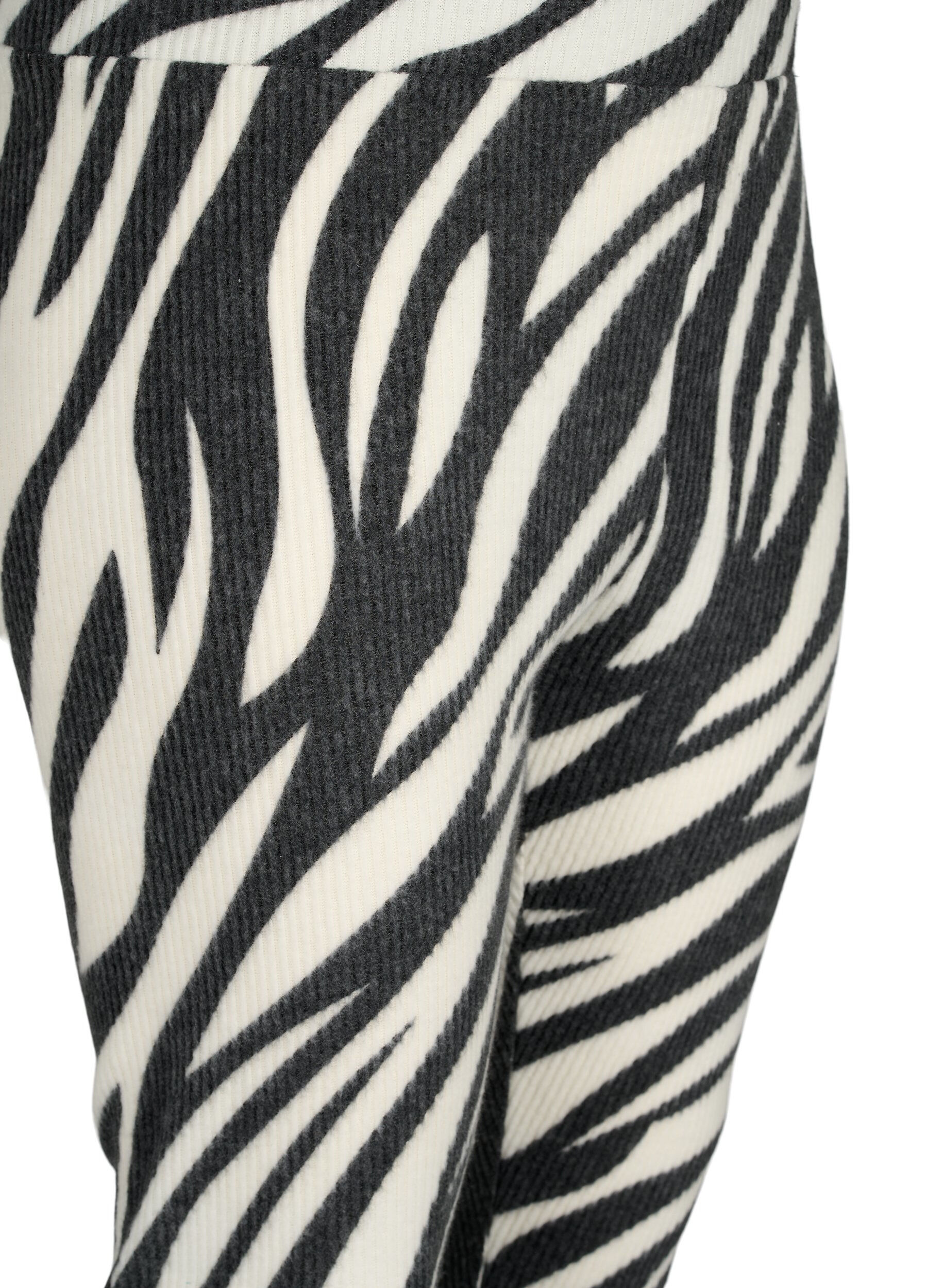 Zizzi Leggings met zebraprint, White Zebra, Packshot image number 2