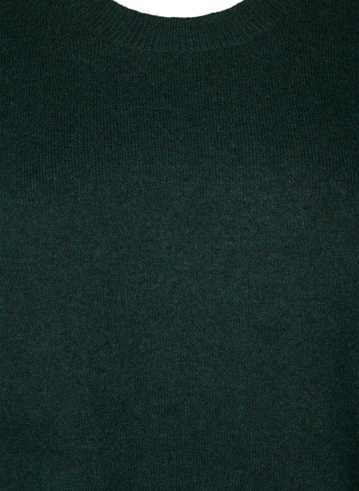 Gebreide jurk met ronde hals en split, Scarab Mel., Packshot image number 2