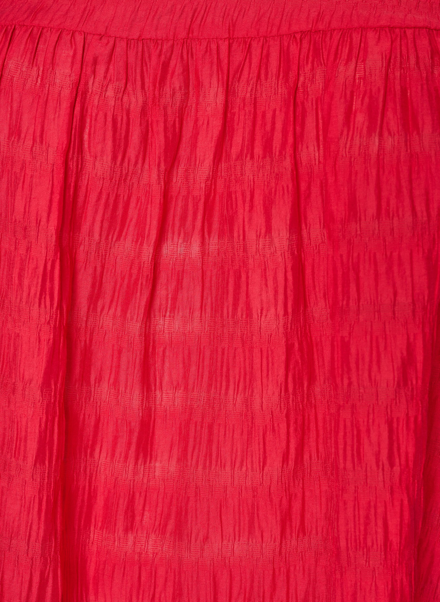 ZizziTuniek in lyocell met vlindermouwen, Rood, Packshot image number 2