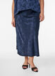 Satijnen rok met een tonale bloemenprint, Blauw, Model image number 2