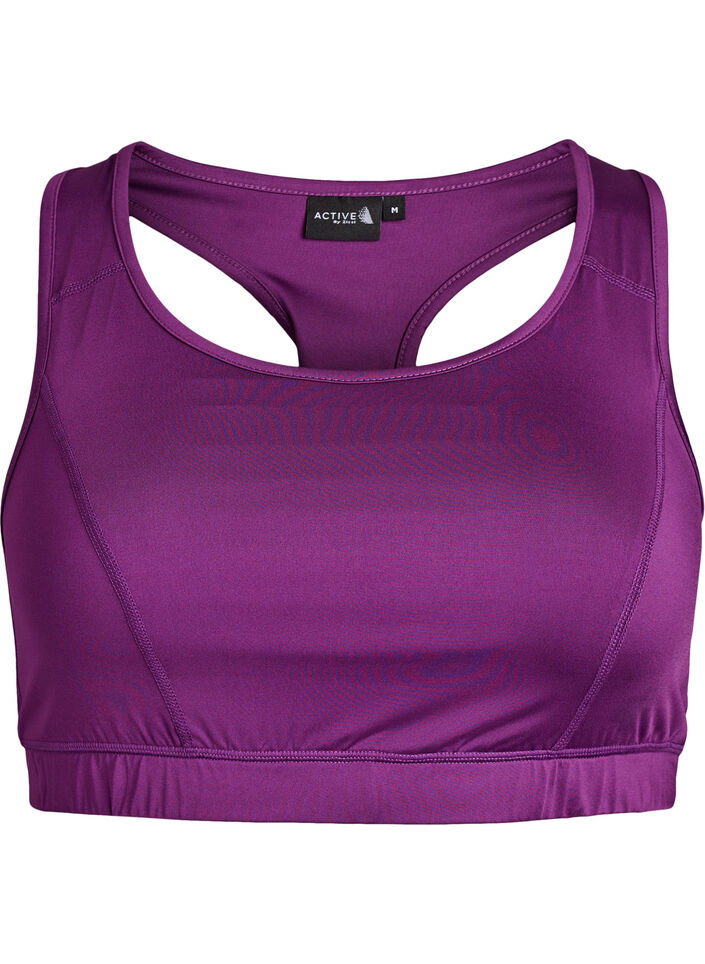 Sport-bh met racerback, Paars, Packshot image number 0