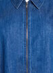 Korte denim jurk met rits, Blauw, Packshot image number 2