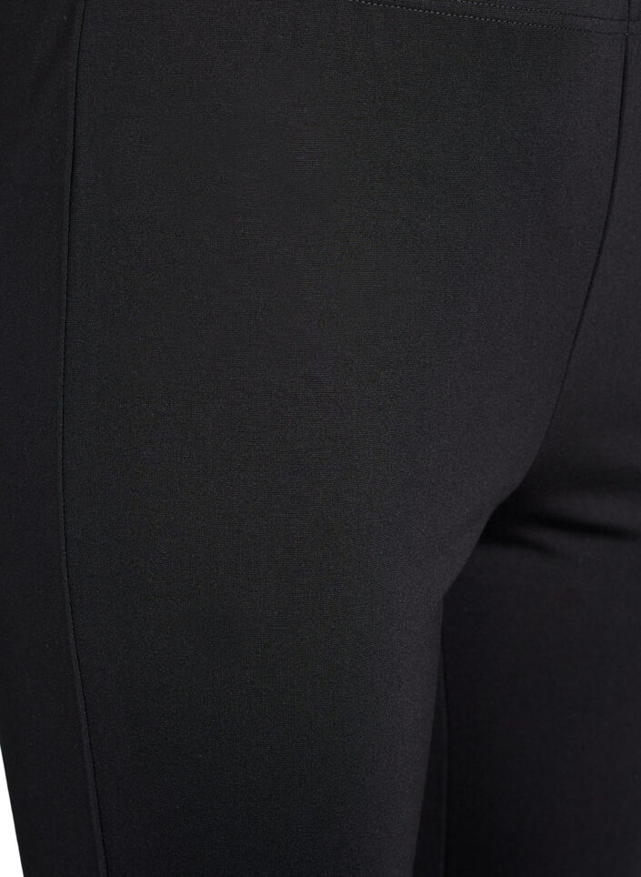 Leggings met splitjes en kleine steentjes, Zwart, Packshot image number 2