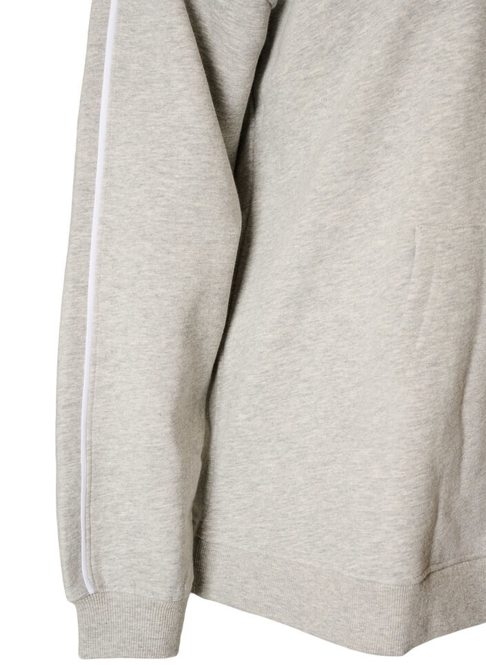 Hoodie met geborduurd motief, Grijs, Packshot image number 4