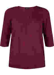 Katoenen blouse met 3/4 mouwen, Port Royal