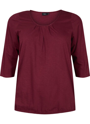 Katoenen blouse met 3/4 mouwen, Port Royal, Packshot image number 0