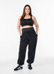 Joggingbroek met een brede tailleband, Zwart, Model image number 1