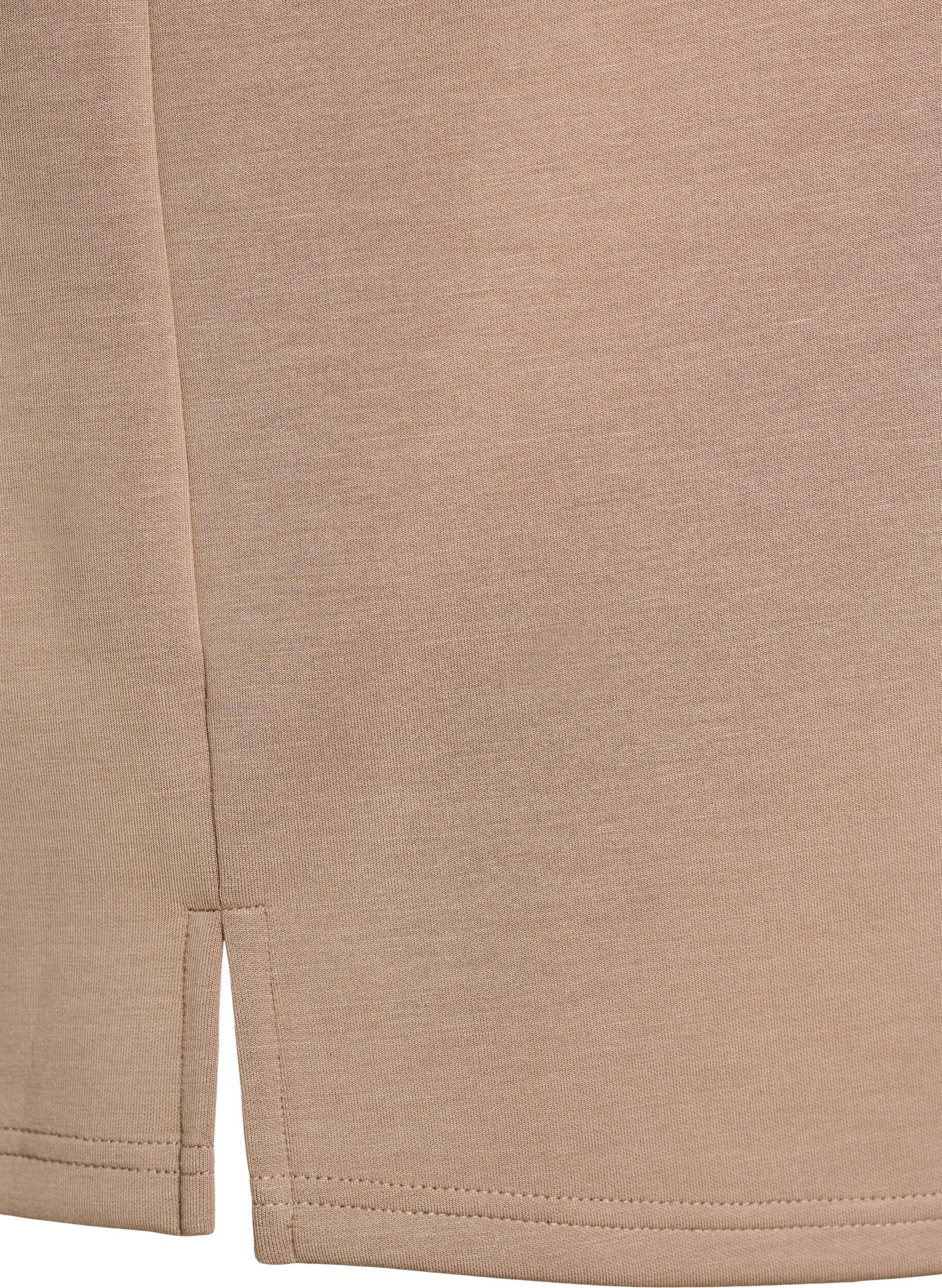 Zizzi Losse pasvorm T-shirt met halflange mouwen, Beige, Packshot image number 3