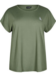 Effen gekleurd T-shirt voor sporten, Groen
