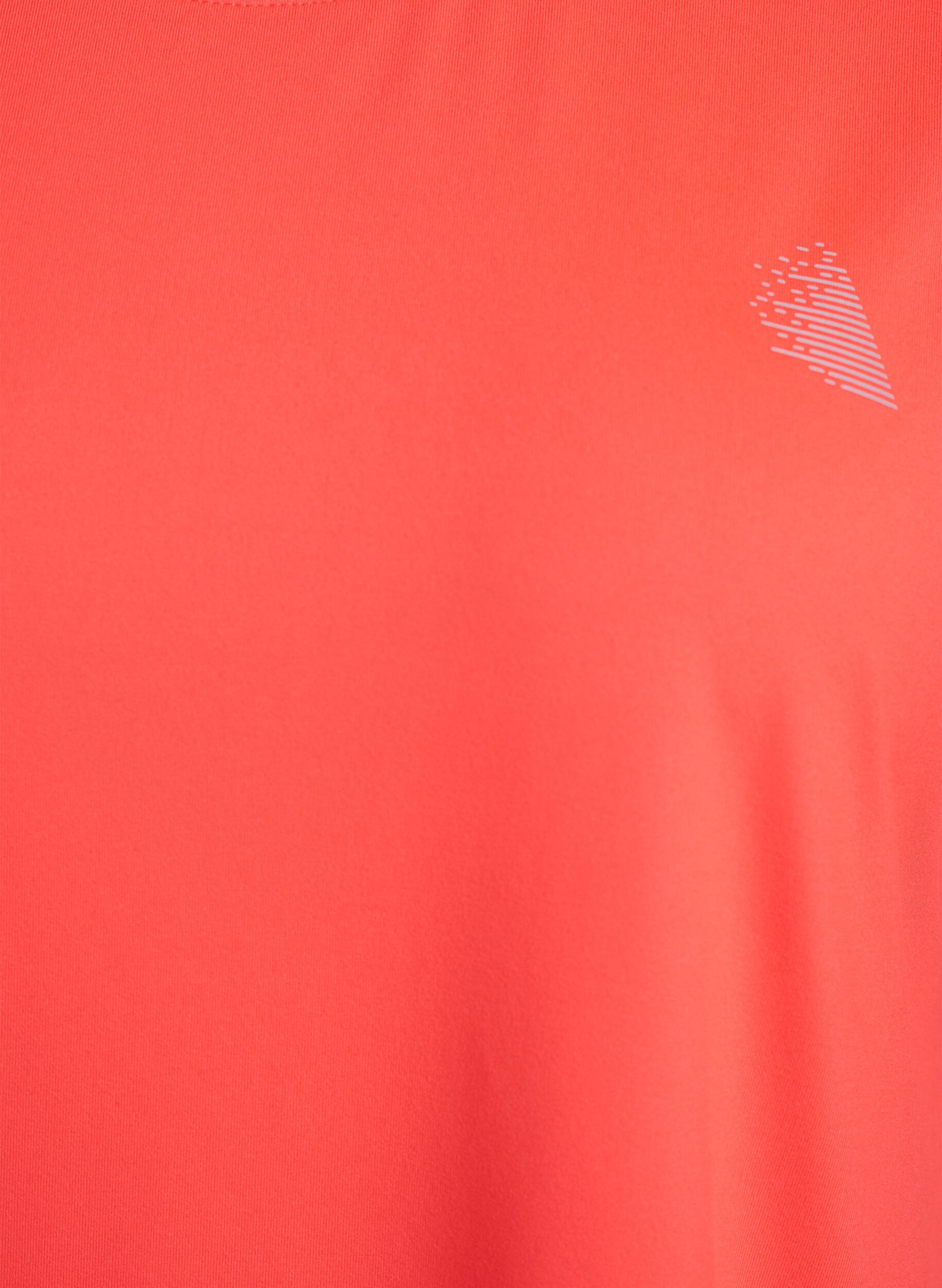 Zizzi Effen gekleurd trainingsshirt, Oranje, Packshot image number 2