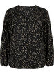 Shirtblouse met V-hals en print, Black Dot AOP, Packshot image number 0