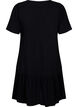 Jurk van viscose met coupenaad, Zwart, Packshot image number 1