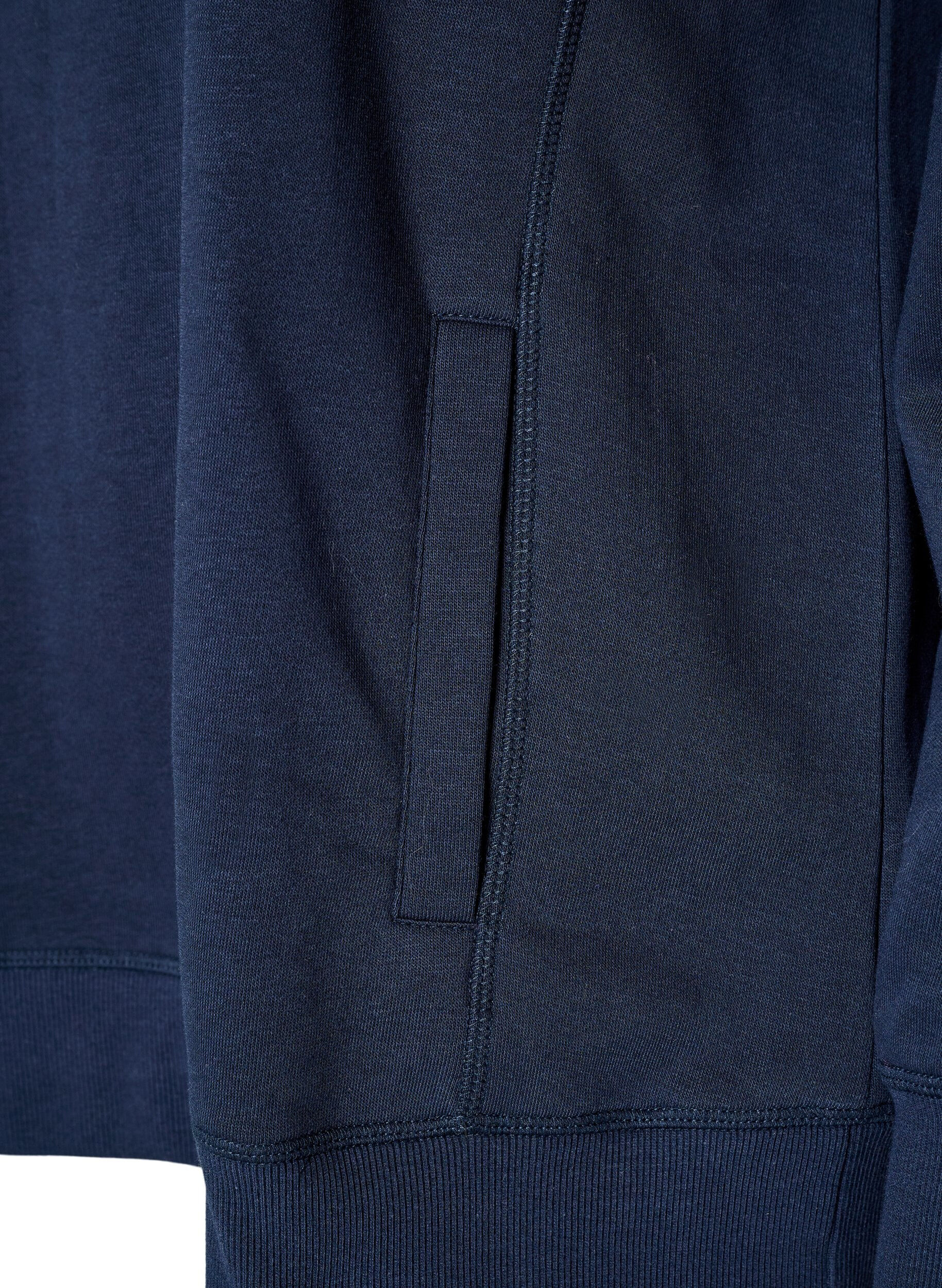 ZizziSweatshirt met hoge kraag en zakken, Blauw, Packshot image number 3
