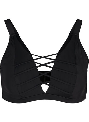 Bikini top, Black, Packshot image number 0