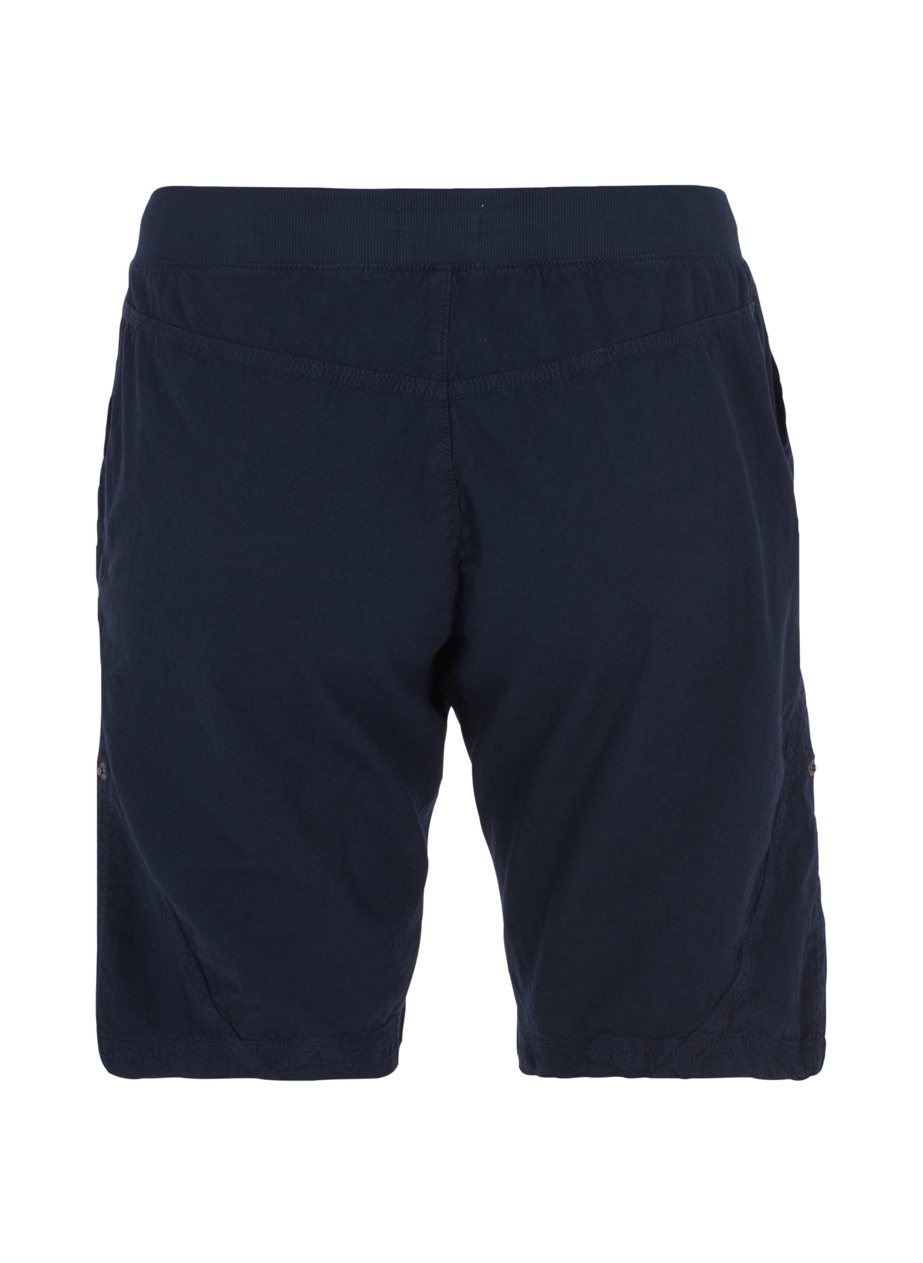 Zizzi Losse katoenen short met zakken, Blauw, Packshot image number 1