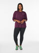 Training blouse met 3/4 mouwen, Paars, Model image number 1
