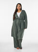 Lange jersey vest met strikceintuur, Groen, Model image number 0