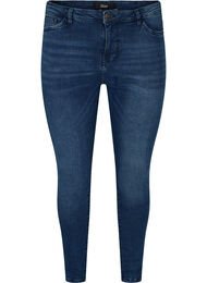 Promotieartikel - Cropped Amy jeans met split, Blue denim