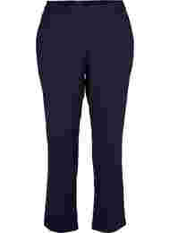 Krijtstreep broek met rechte pijpen, Navy Stripe