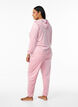 Velours broek met stippen en hartjes, Roze, Model image number 1