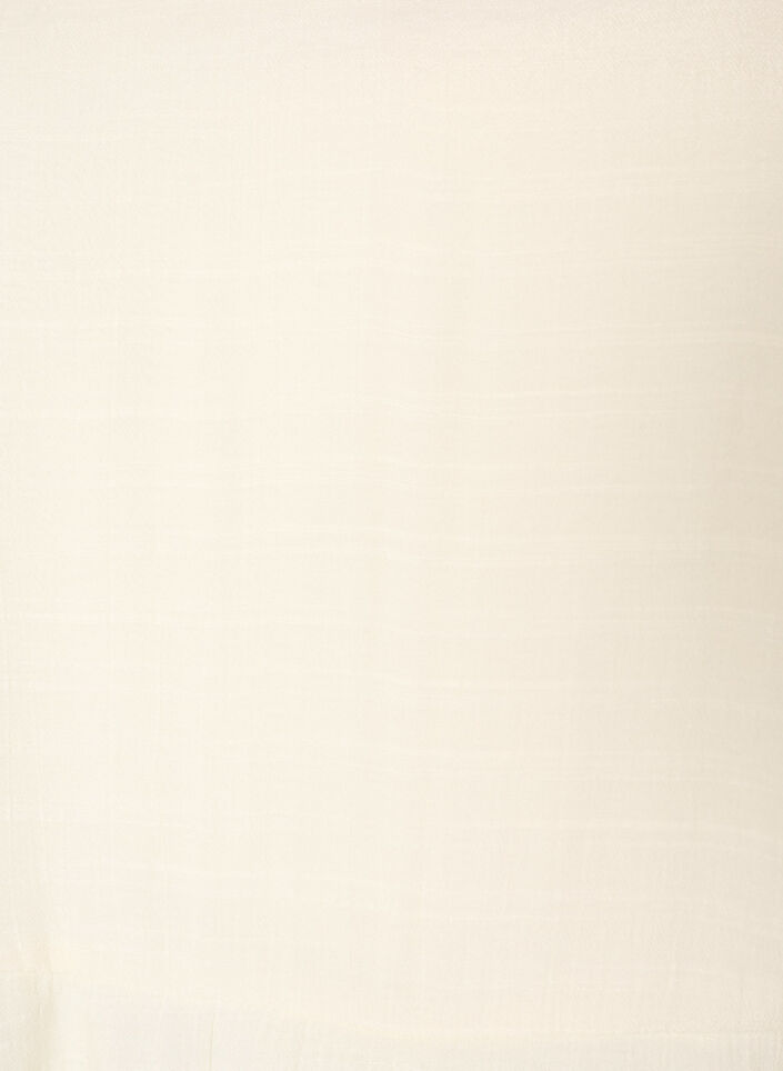Blouse met 3/4-mouwen en ruchesdetails, Vanille, Packshot image number 2