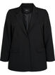 Klassieke blazer met knoopsluiting, Zwart, Packshot image number 0