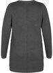 Lang gebreid vest in viscosemix, Grijs, Packshot image number 1