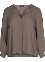 Effen kleur overhemd met v-hals, Falcon