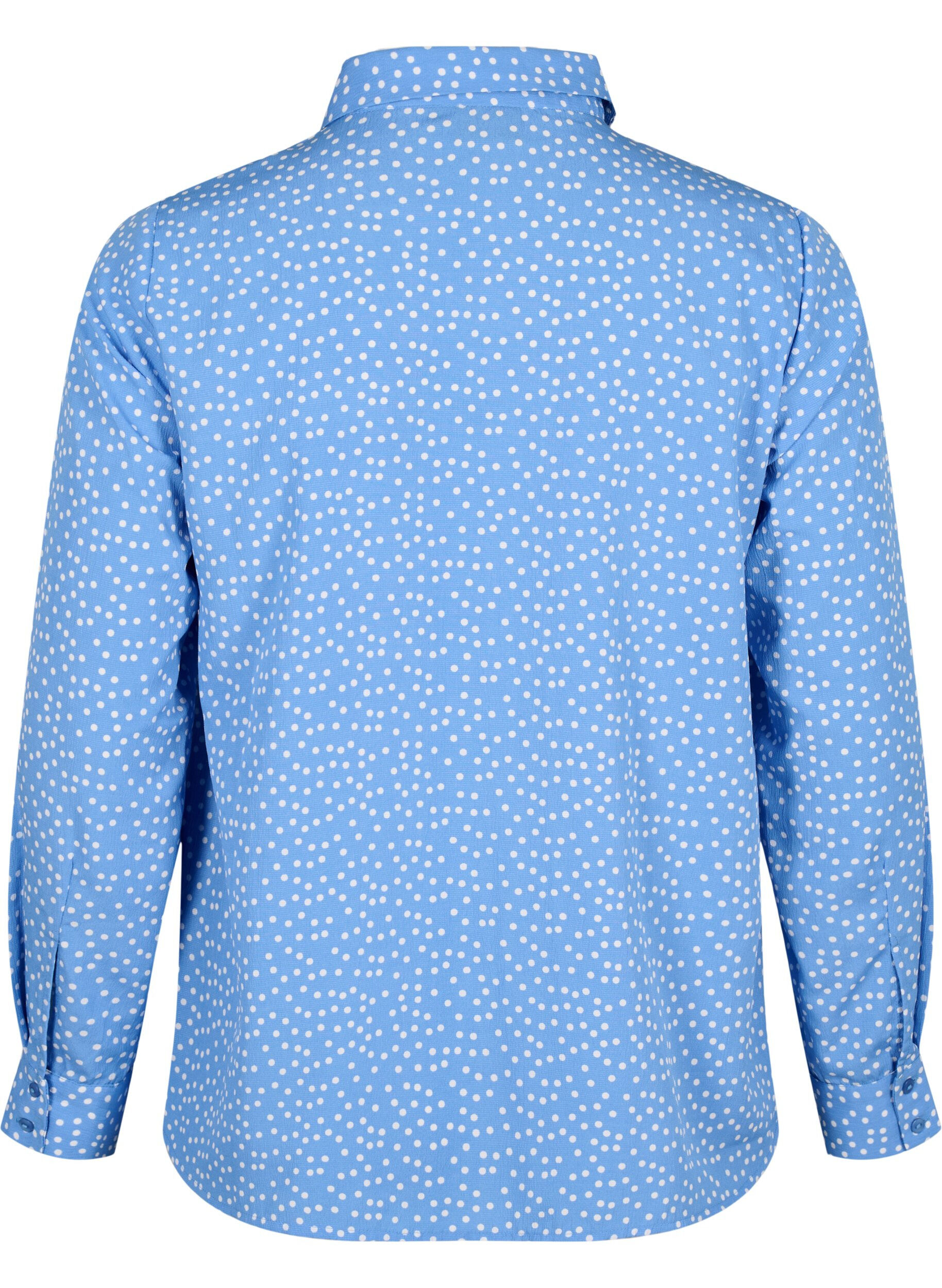 Zizzi FLASH - Shirt met stippen, Marina White Dot, Packshot image number 1