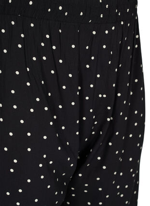 Pyjama short met print in viscose, Angora Dot, Packshot image number 2