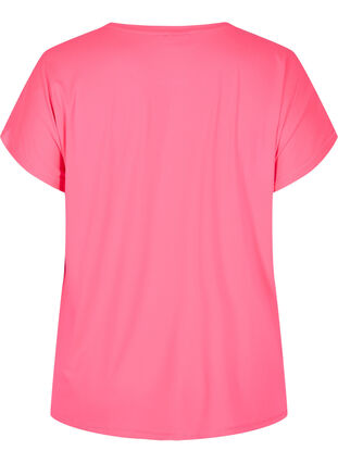 Effen sportshirt, Neon pink, Packshot image number 1
