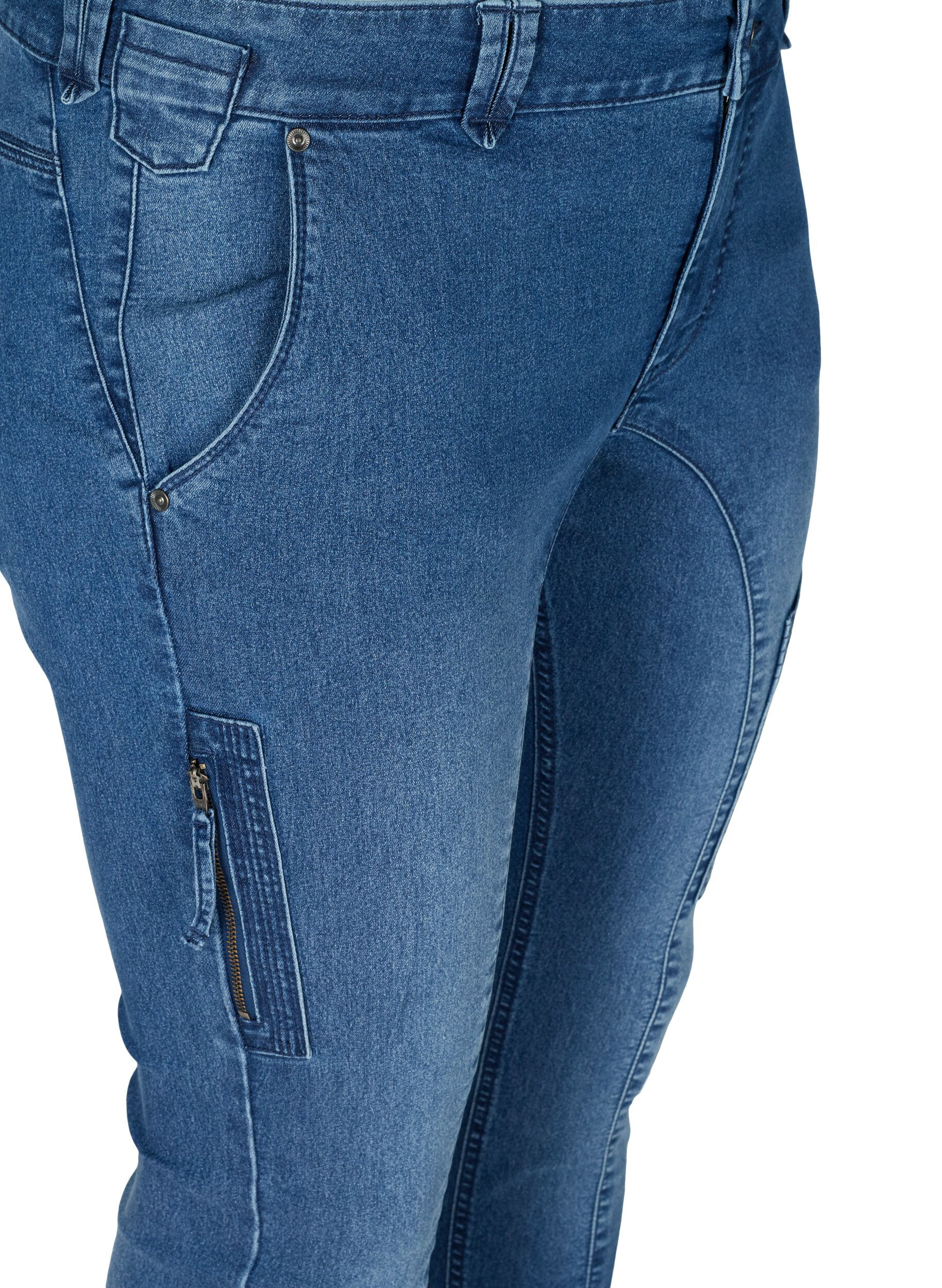 Zizzi Sanna-jeans, Blue denim, Packshot image number 2
