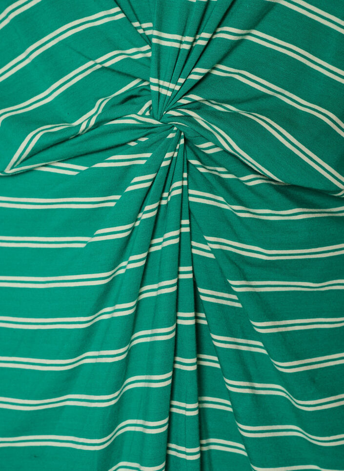 Katoenen jurk met twistdetail, Groen, Packshot image number 3
