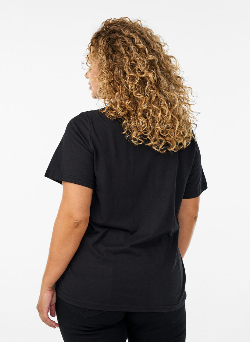 FLASH - T-shirt met print, Zwart, Model image number 2