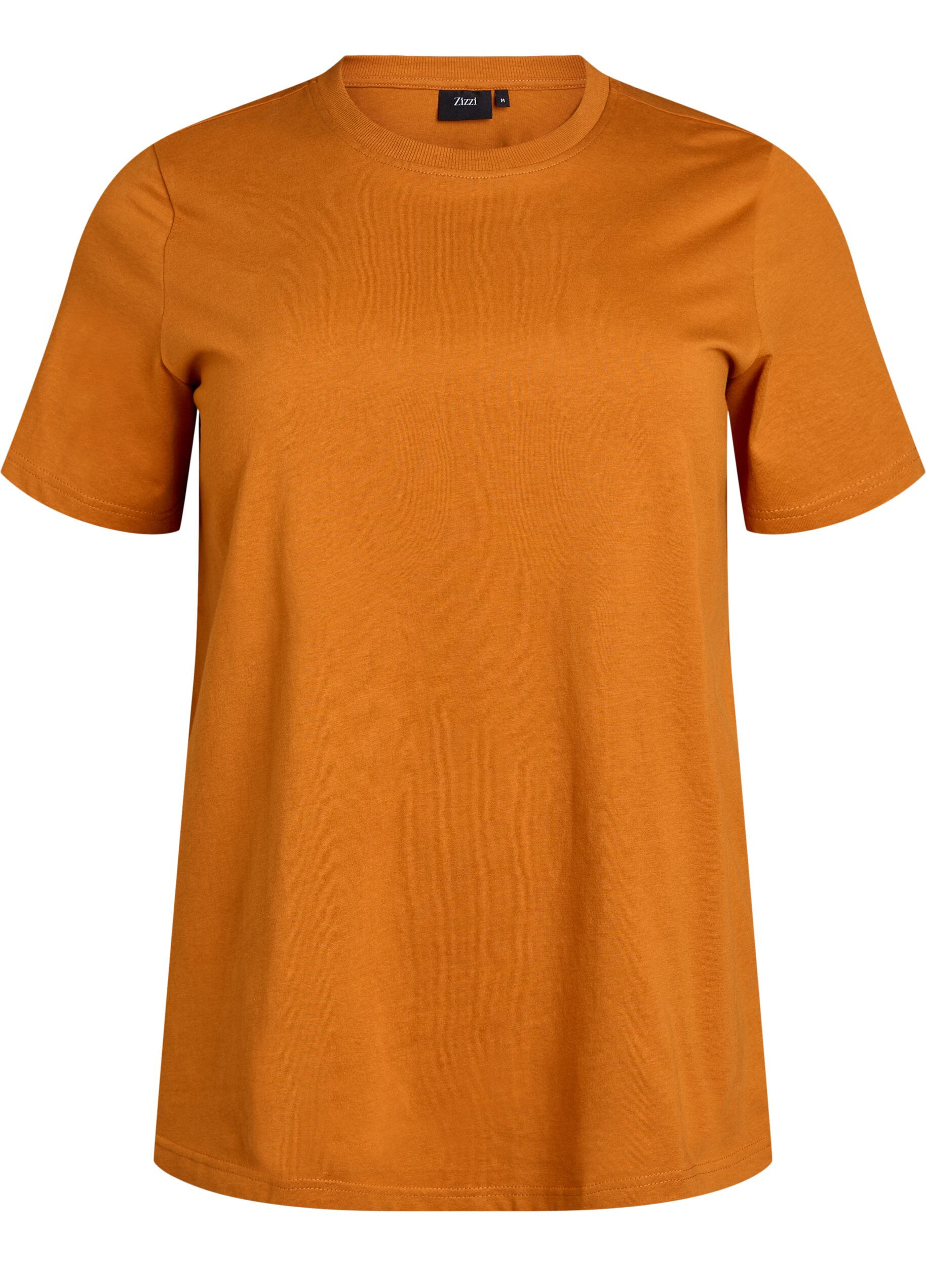 Basic katoenen T-shirt met ronde hals