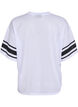 Sporty T-shirt met print aan de voorkant, White, Packshot image number 1