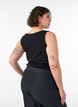 Nauwsluitende top met motief, Zwart, Model image number 2