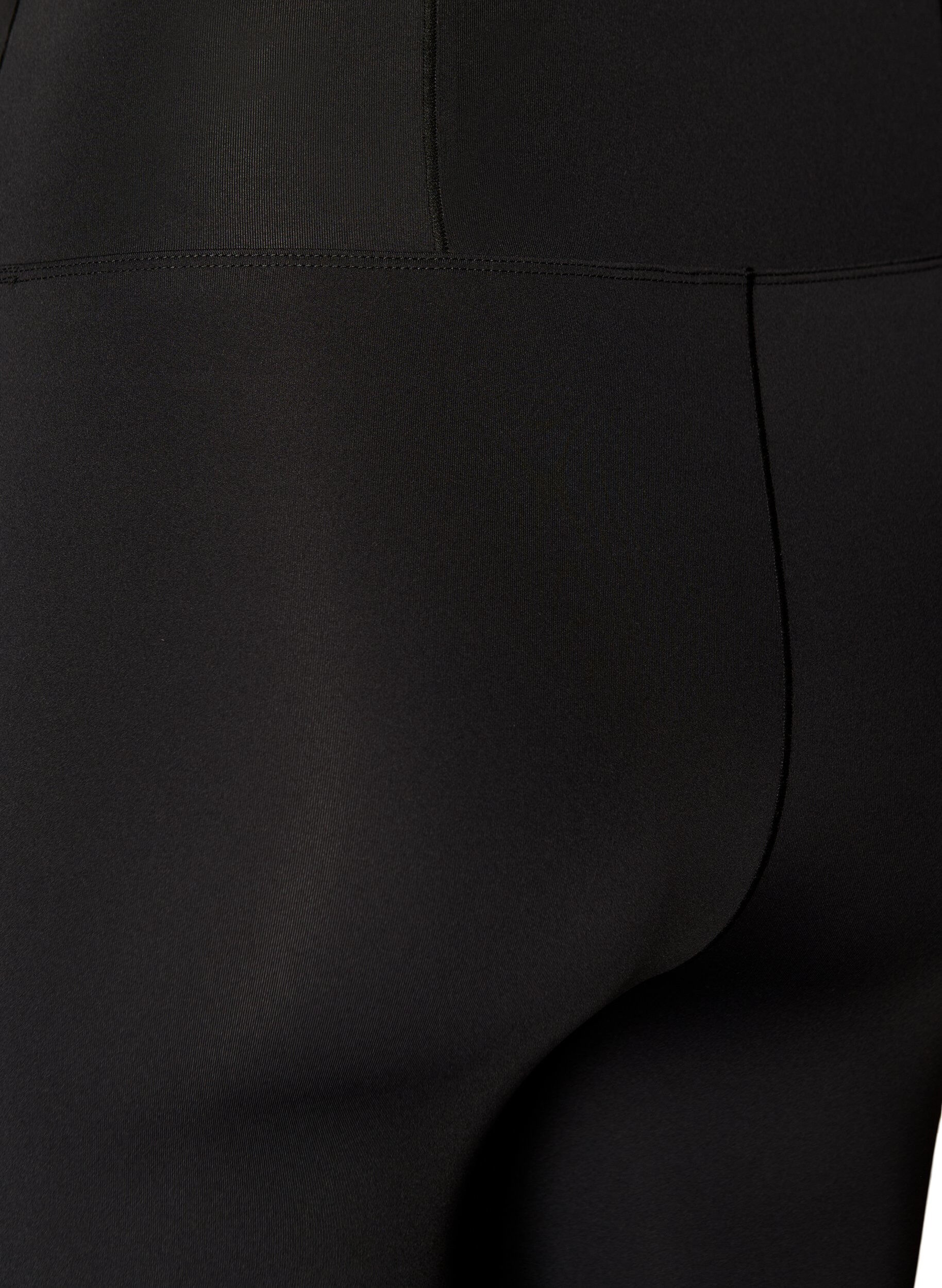 ZizziTrainingspanties met high waist en zak in de tailleband, Zwart, Packshot image number 3