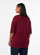Losse pasvorm T-shirt in viscose jersey, Rood, Model image number 2