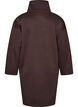 Sportieve sweatshirtjurk met hoge kraag en ritssluiting, Bruin, Packshot image number 1