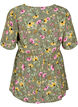 Gebloemde zwangerschapsblouse van viscose, Green Flower Print, Packshot image number 1