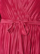 Geplooide midi-jurk met vleermuismouwen, Roze, Packshot image number 2