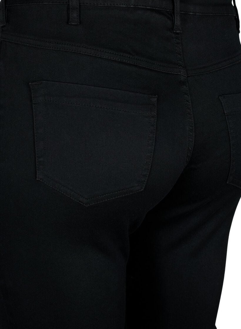 Slim fit Emily jeans met normale taille, Zwart, Model image number 3